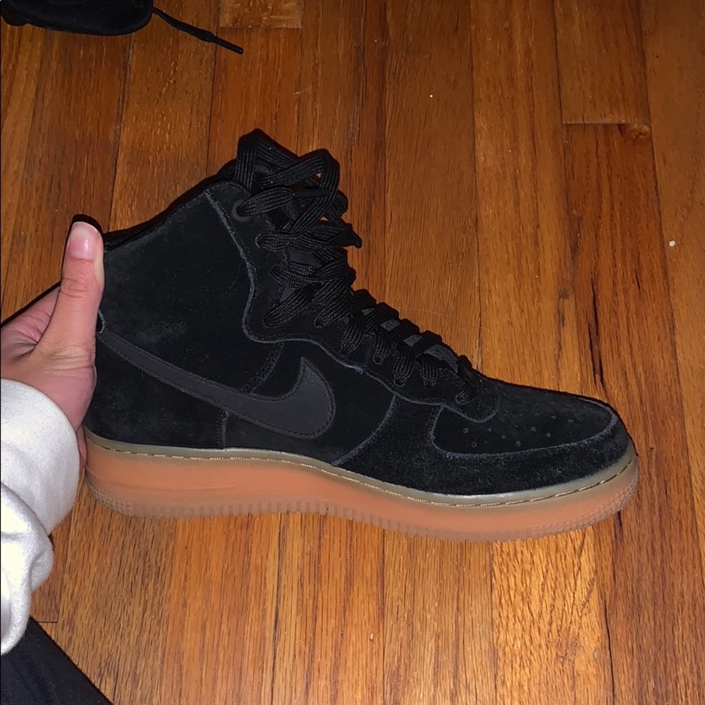 Black Nike suede AF1